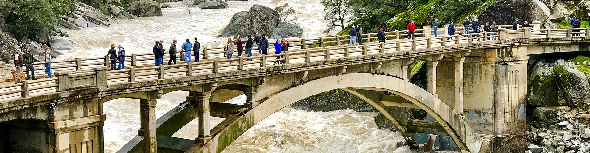 flooding along the South Fork of the Yuba River in California