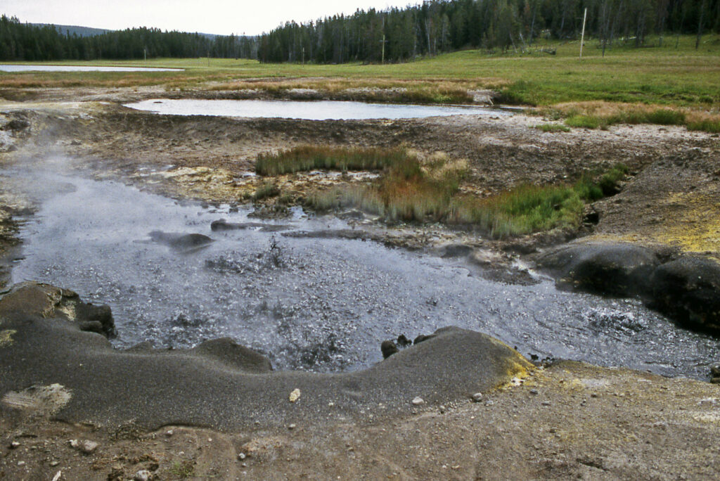 Obsidian Pool in Yellowstone National Park