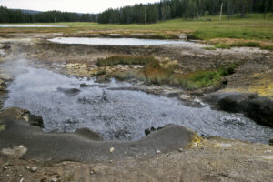 Obsidian Pool in Yellowstone National Park