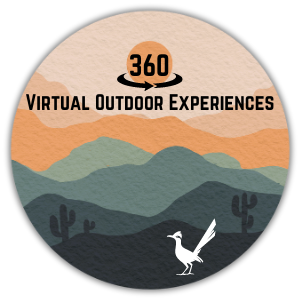 360 Virtual Outdoor Experiences with roadrunner mascot