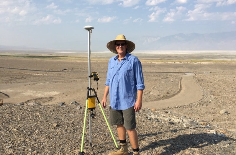 Steve Bacon at Owens Lake