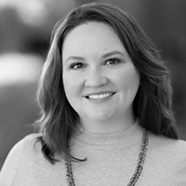 Headshot of Ariel Choinard in black and white.