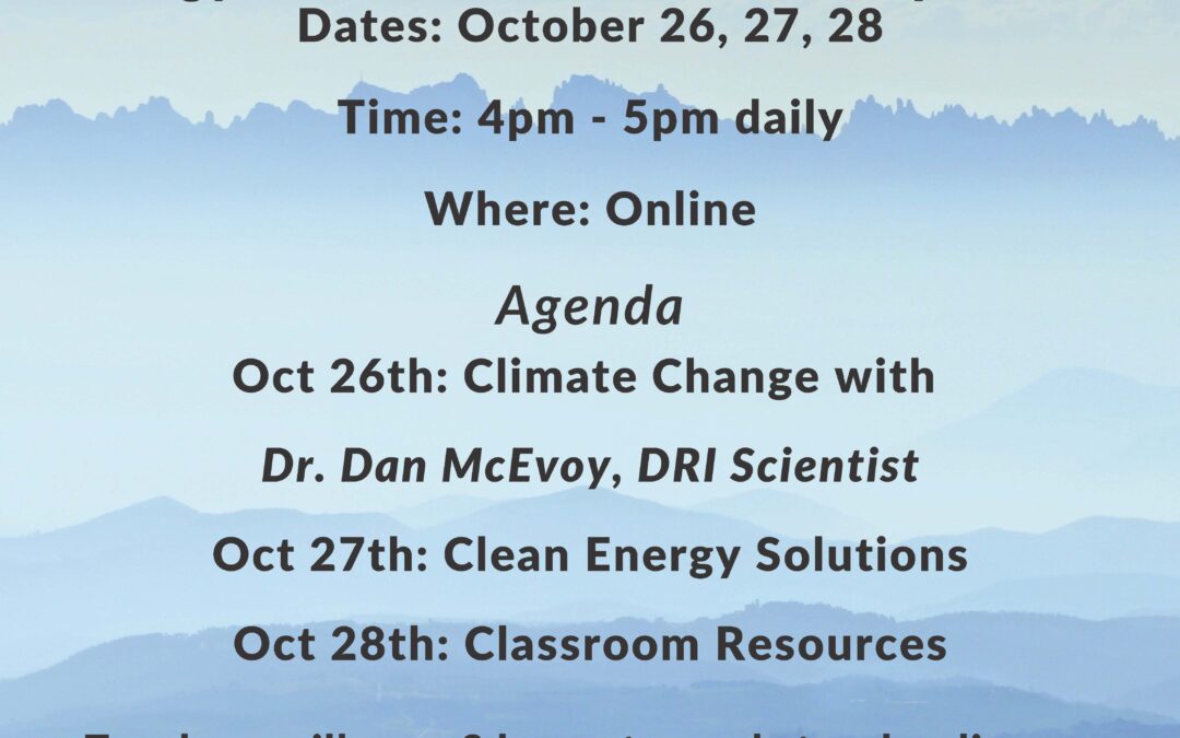 Fall 2020 EnergySmart Educator Workshop Series
