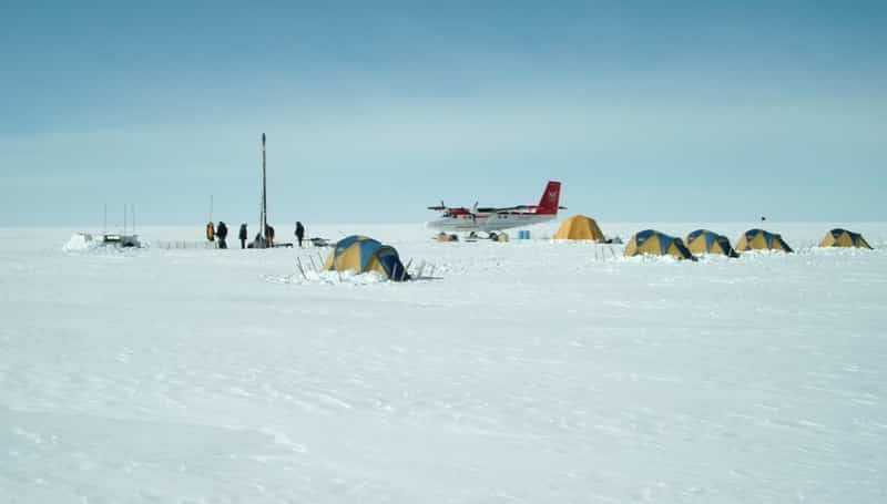 Research field camp in Greenland.