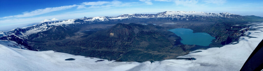 Okmok Caldera in Alaska's Aleutian Islands