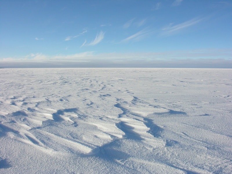 The landscape at the WAIS Divide, Antarctica. Credit: Kendrick Taylor, Ph.D., emeritus research professor.