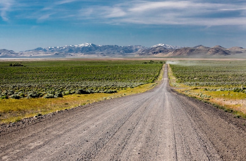 A section of Smoke Creek Road in rural Northwestern Nevada. Credit: Bob Wick/BLM.