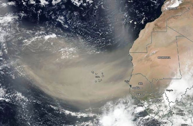 African dust plume