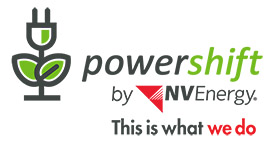 Powershift by NV Energy: This is what we do. Image of a plug made to look like a flower.