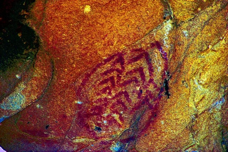 Rock art at Fort Hunter Liggett