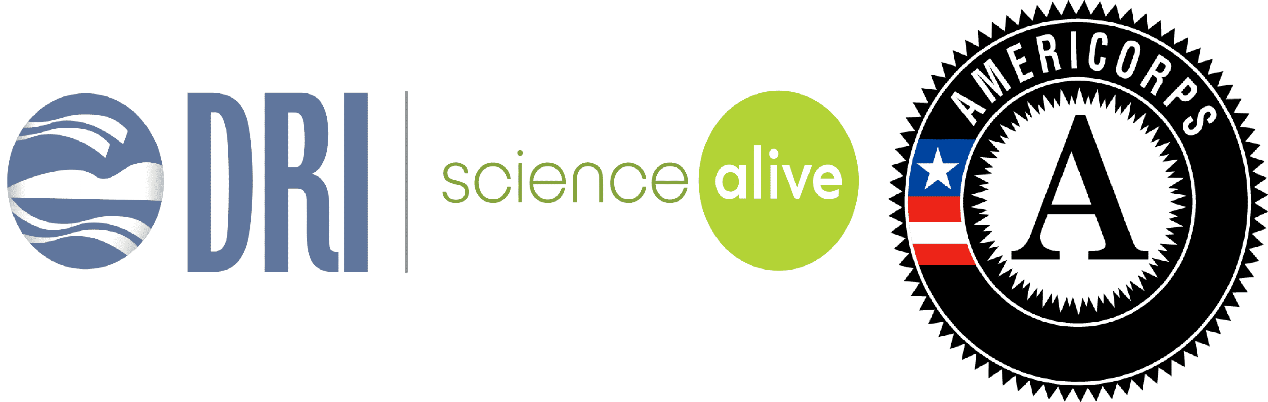 Science Alive logo and AmeriCorps logo