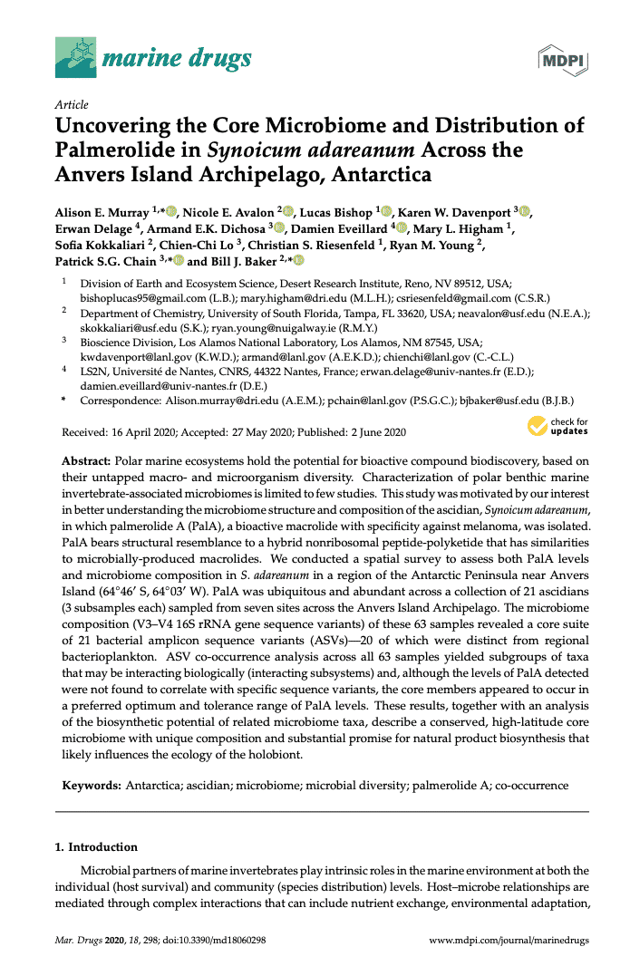 Marine Drugs article