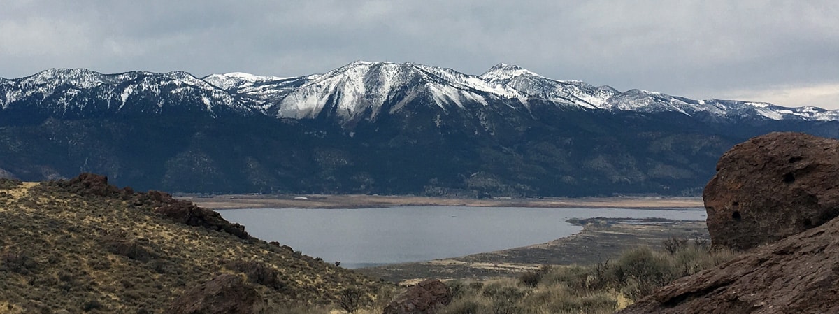 View of Slide Mountain and Mount Rose.