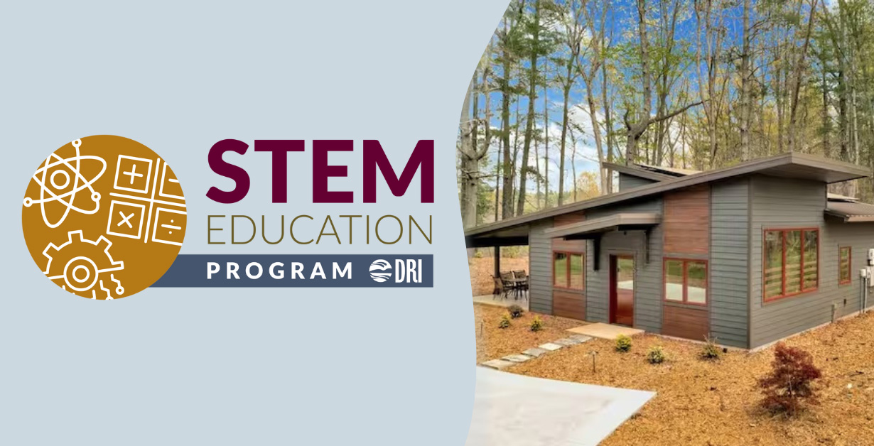 STEM Education Program logo with an image of a house with solar panels.