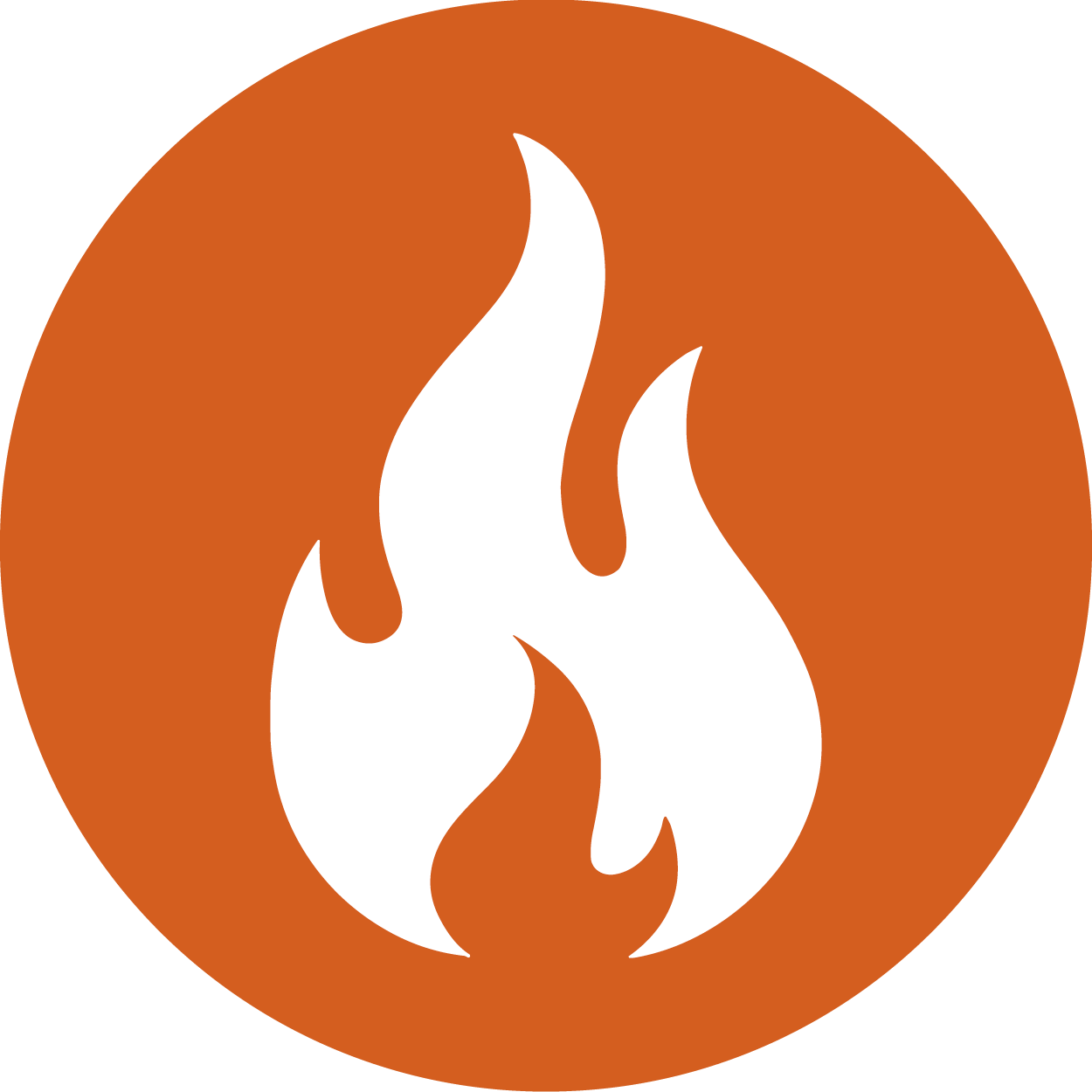 Orange fire icon