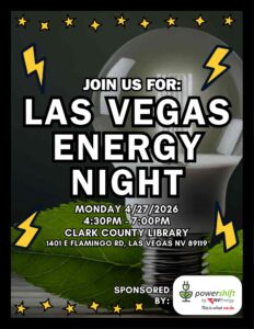 las vegas energy night with lightbulb background